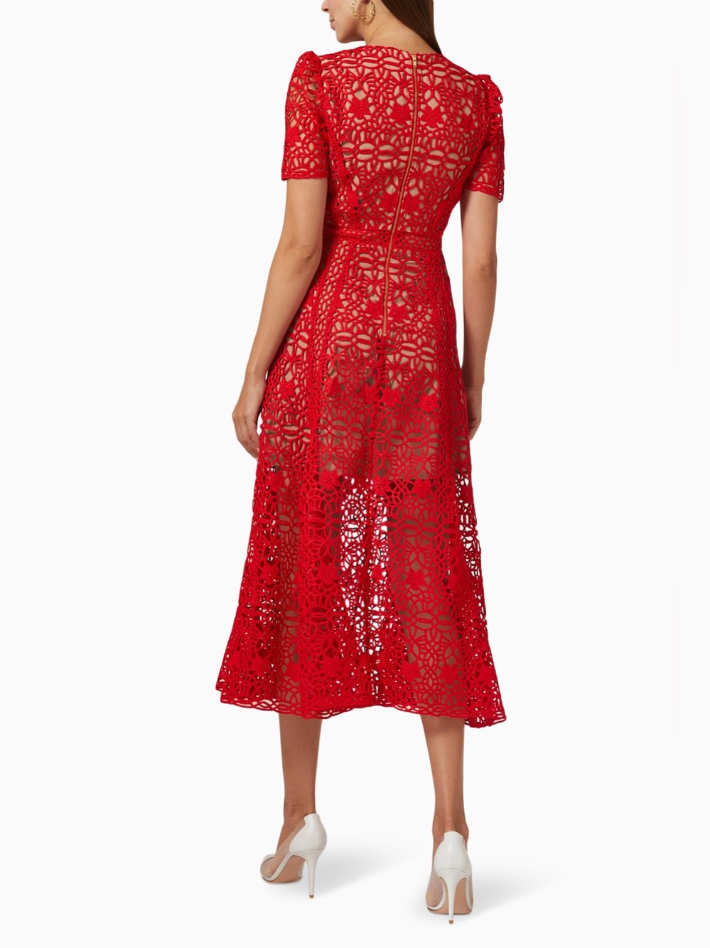 Self-Portrait
Guipure Lace Round-Neck Midi Dress - Picture 3 of 16